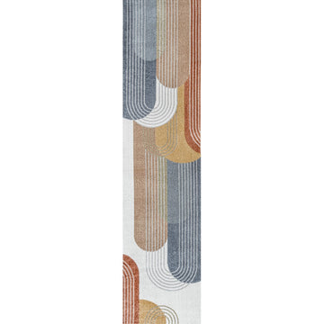 Arches Contemporary Minimalist Machine-washable Area Rug